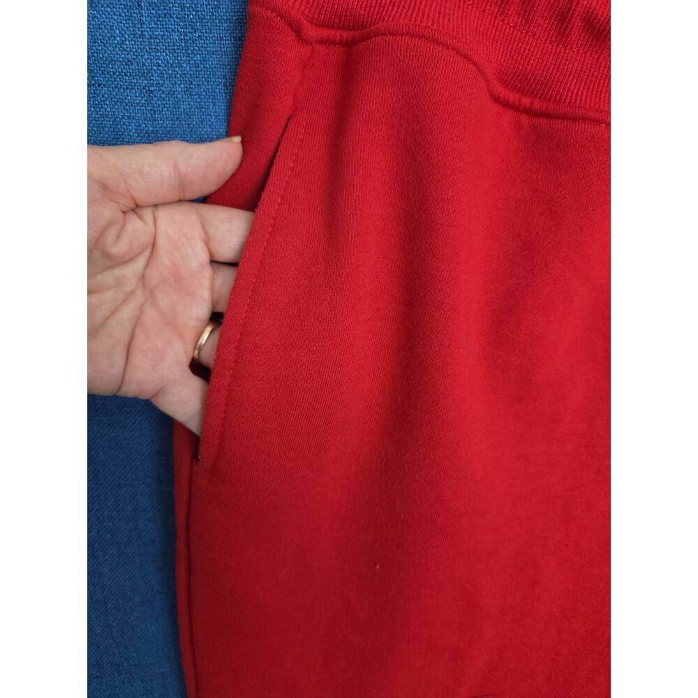 Waimea Men's Large Stacked Fit Sweatpants Joggers Red Logo Y2K - Picture 3 of 11